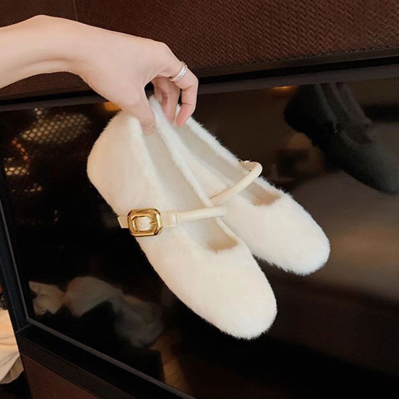 Mary Shoes Fluffy Plain Jane