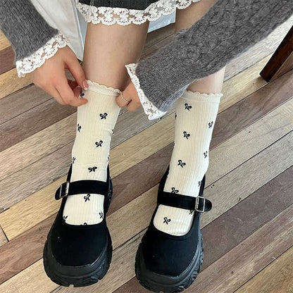 Patterned Crew Socks