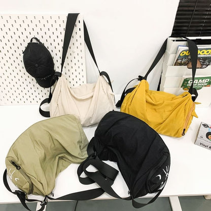 Cat Messenger Nylon Bag Print