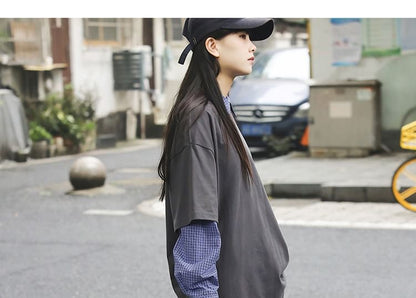 Canvas Pocket Bag Plain Flap Tote