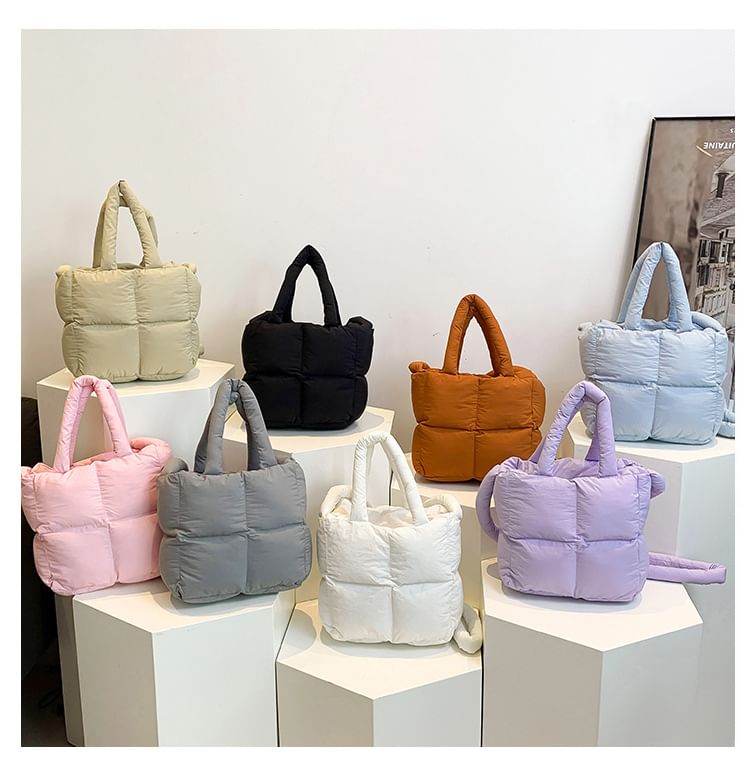 Plain Crossbody Puffer Bag