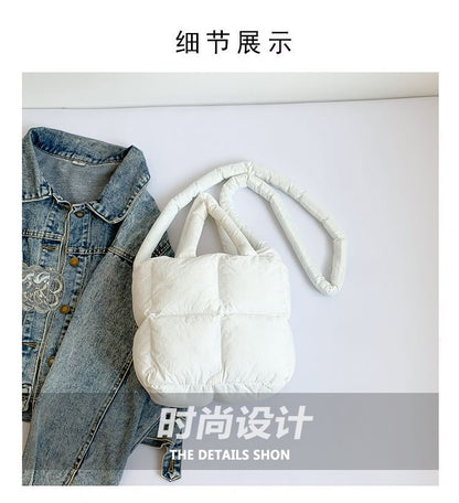 Plain Crossbody Puffer Bag