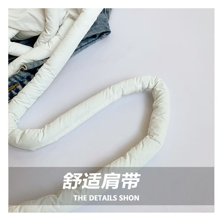 Plain Crossbody Puffer Bag