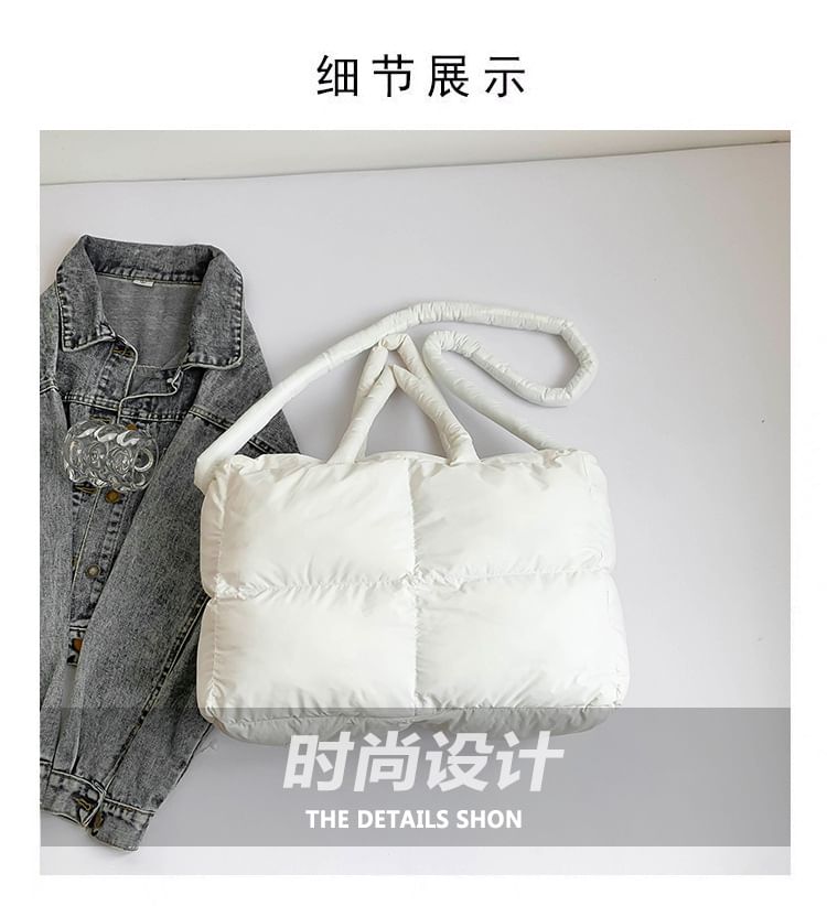 Bag Puffer Tote Plain Crossbody