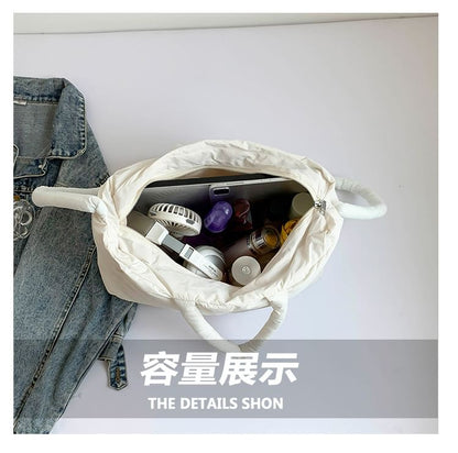 Bag Puffer Tote Plain Crossbody