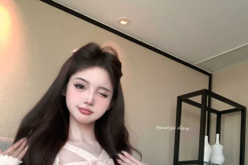 Mini Skirt Cardigan Waist Trim / Bowknot A-Line Knit Cami Top Ribbed Ruffle Mid Lace Plain