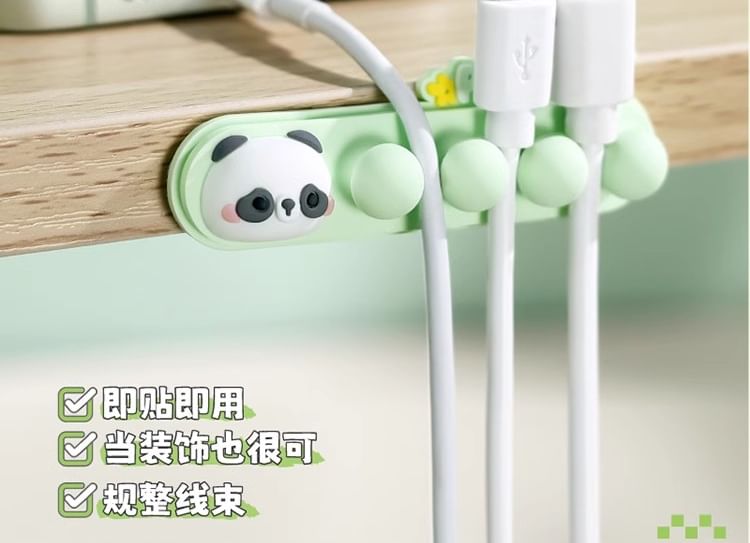 Panda Plastic Adhesive Cable Organizer / Set