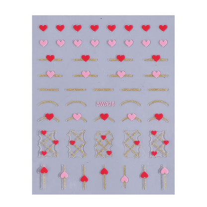 Heart Nail Art Stickers