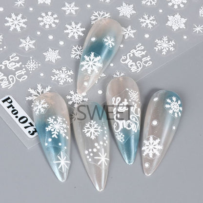 Snowflake Nail Art Stickers (Various Designs)