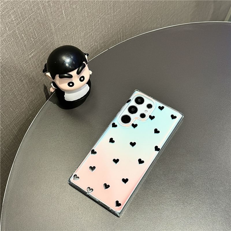 Heart / Polka Dot Bead Strap Phone Case