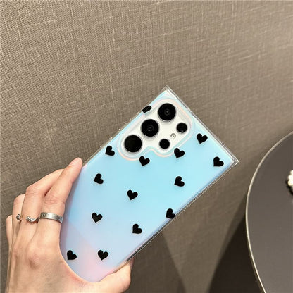 Heart / Polka Dot Bead Strap Phone Case