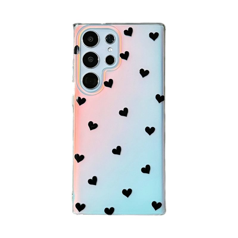 Heart / Polka Dot Bead Strap Phone Case