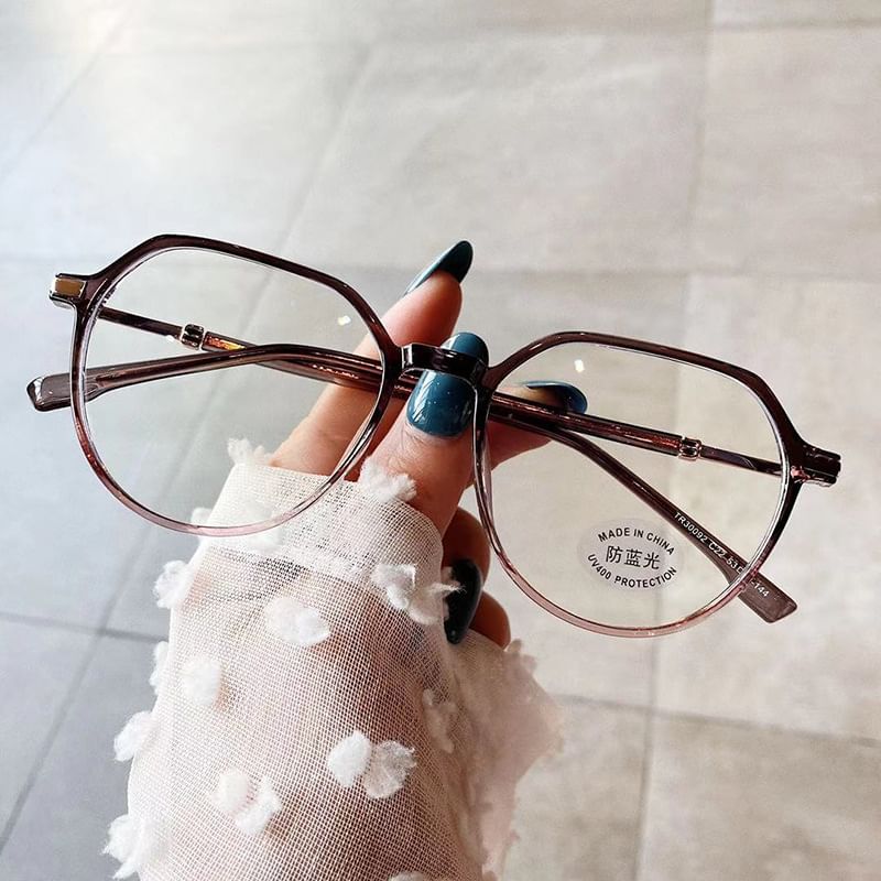 Blocking Glasses Light Geometric Blue