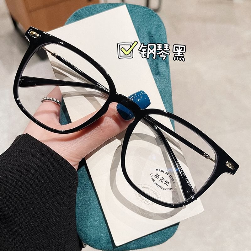 Light Blocking Square Glasses Blue