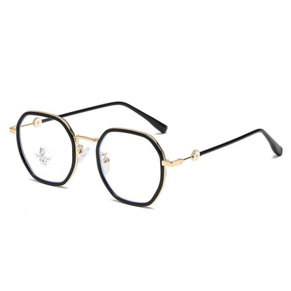 Blue Geometric Glasses Light Blocking