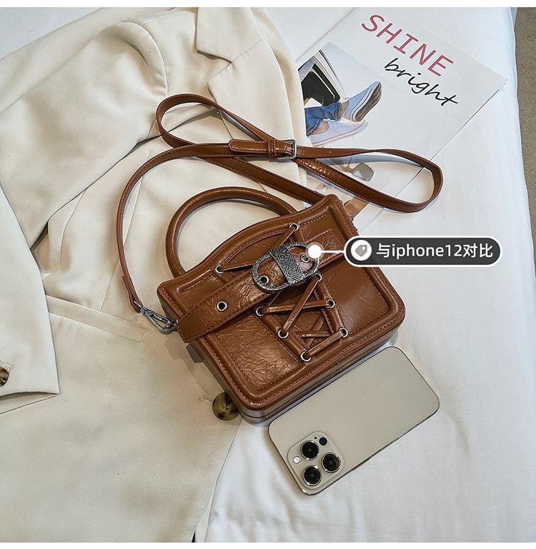 Bag Lace-Up Crossbody Buckled