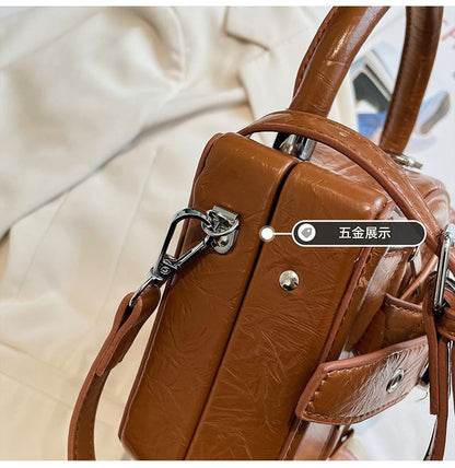 Bag Lace-Up Crossbody Buckled