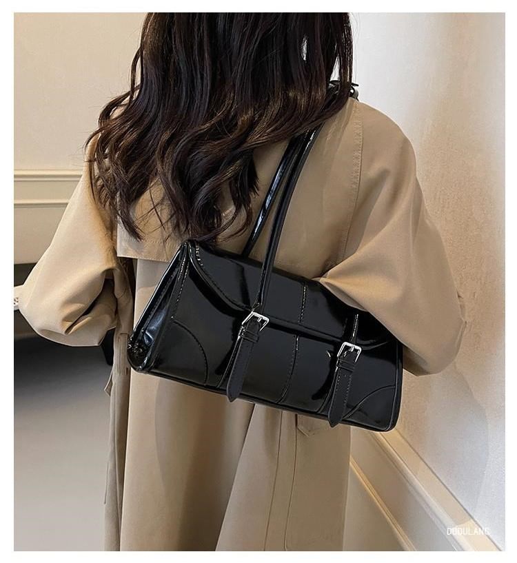 Tote Faux Bag Leather Flap