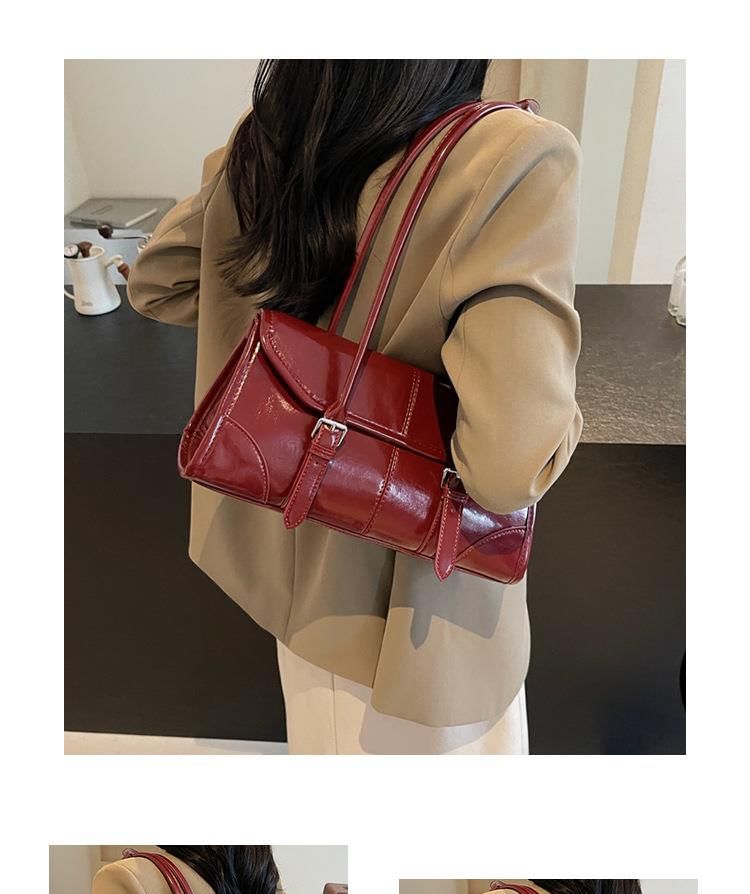 Tote Faux Bag Leather Flap