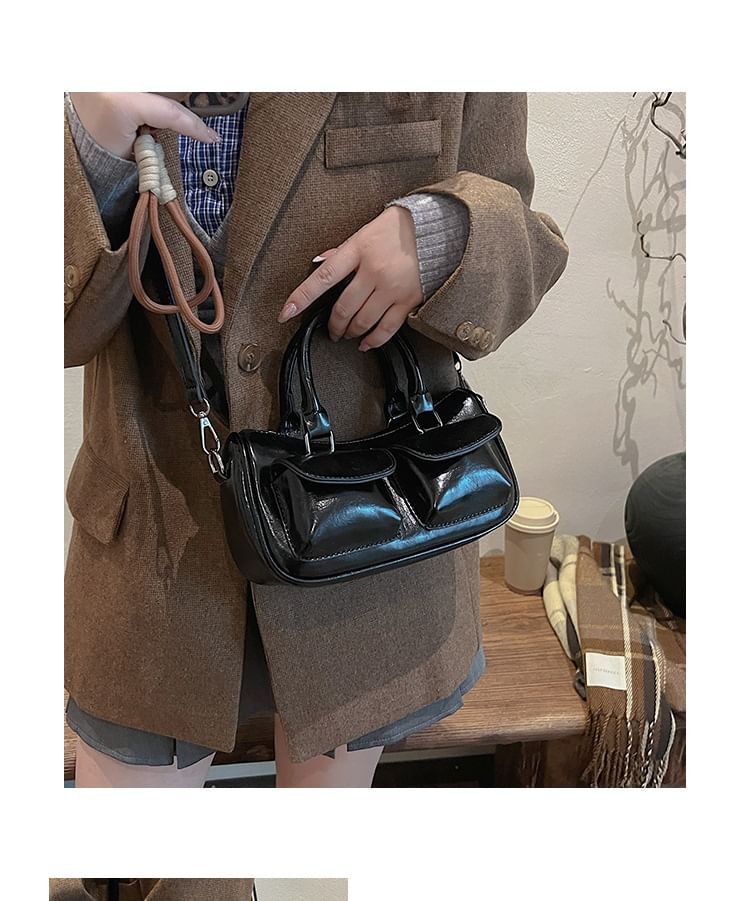 Leather Bag Crossbody Faux Multi-Pocket