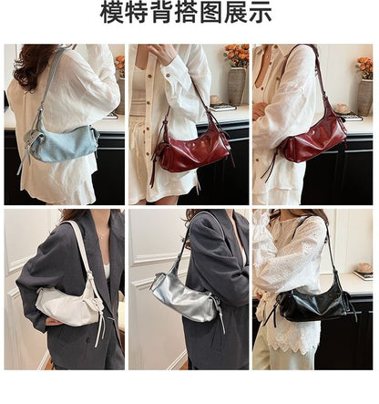 Bag Multi-Pocket Leather Faux Tote