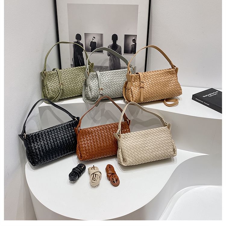 Faux Crossbody Bag Leather Quilted