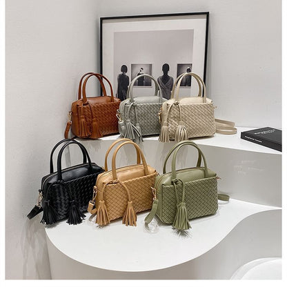 Crossbody Bag Quilted Leather Faux