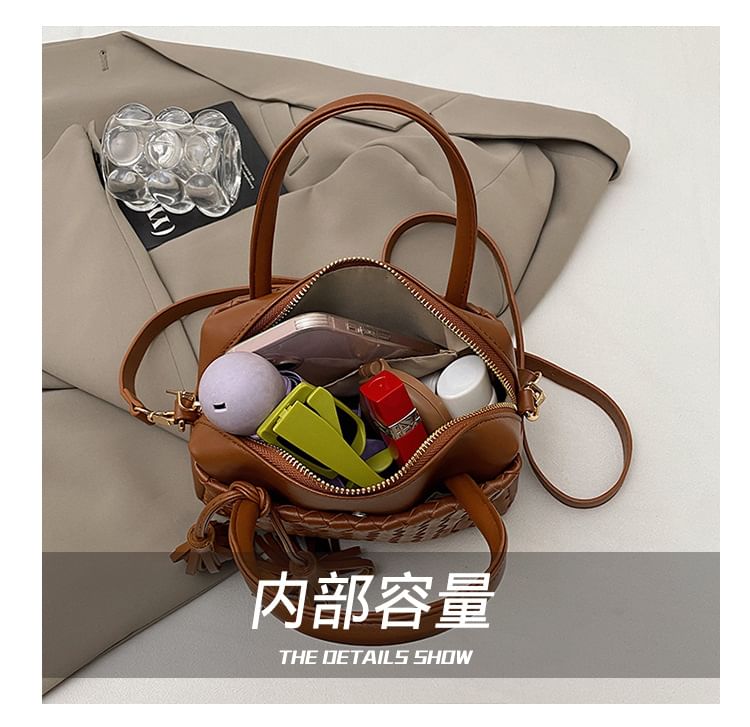 Crossbody Bag Quilted Leather Faux