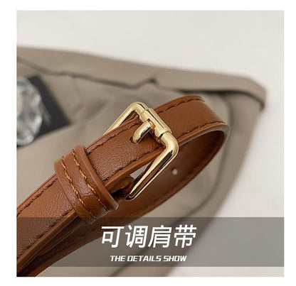 Crossbody Bag Quilted Leather Faux