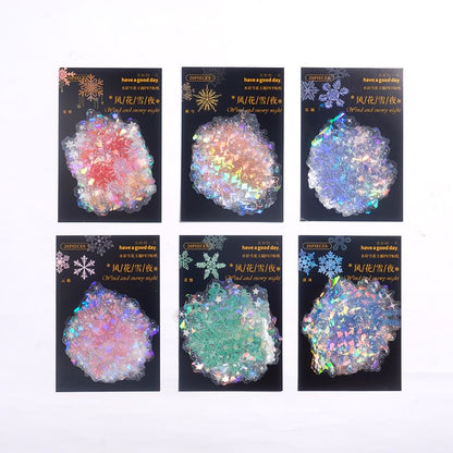 Snowflake Holographic Sticker