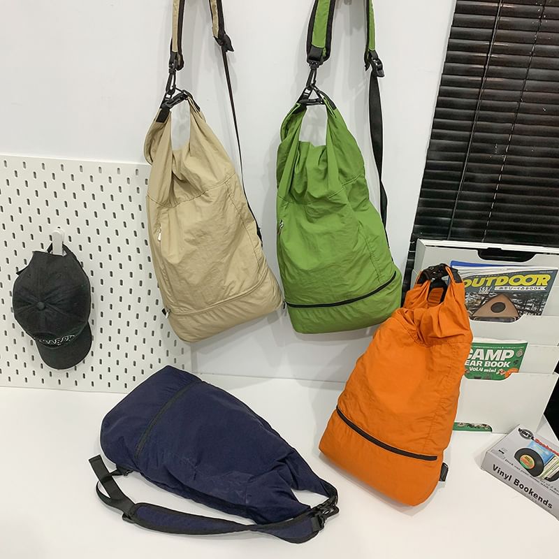 Nylon Plain Sling Bag