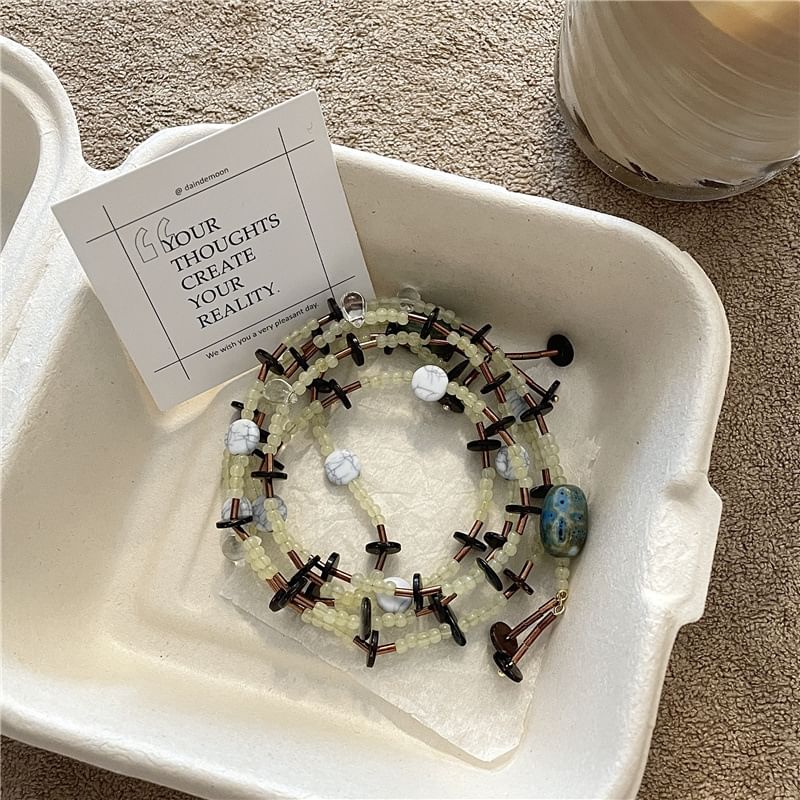 Necklace Beaded Long