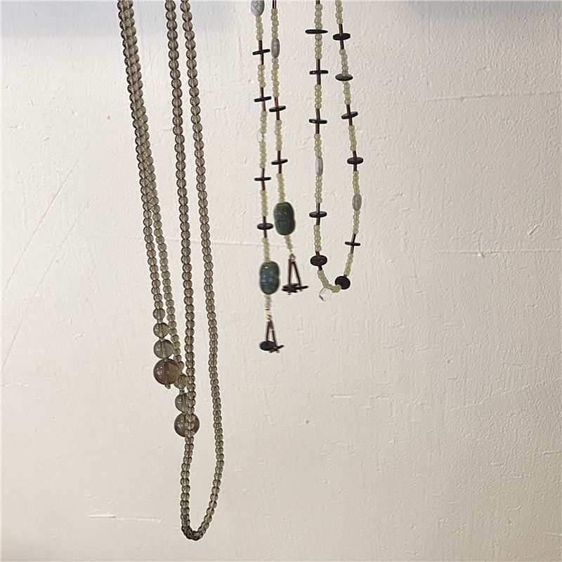 Necklace Beaded Long