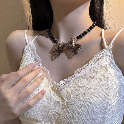 Choker Beaded Bow