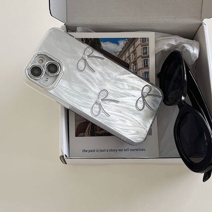 Bow Pearl Case Phone Faux