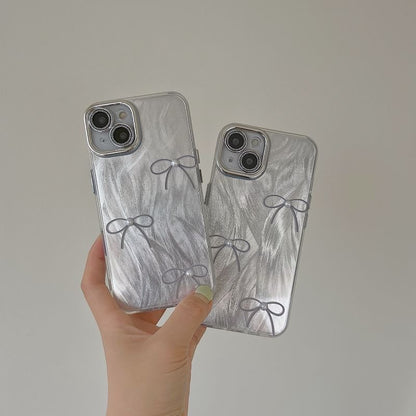 Bow Pearl Case Phone Faux