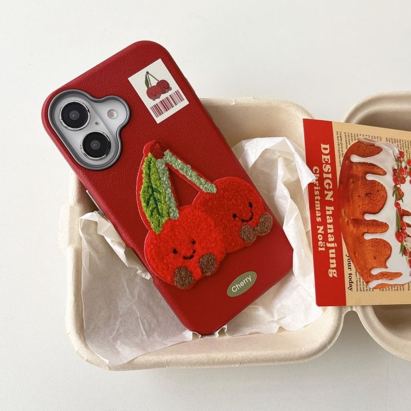 Embroidered Phone Vegetable Case