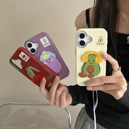 Embroidered Phone Vegetable Case