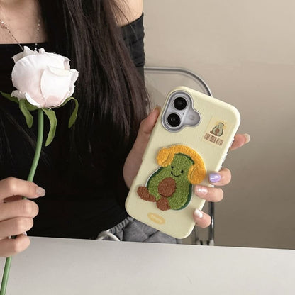 Embroidered Phone Vegetable Case