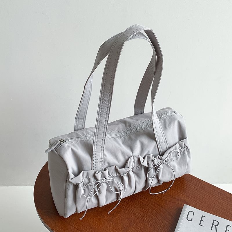 Bag Tote Plain Bow Nylon