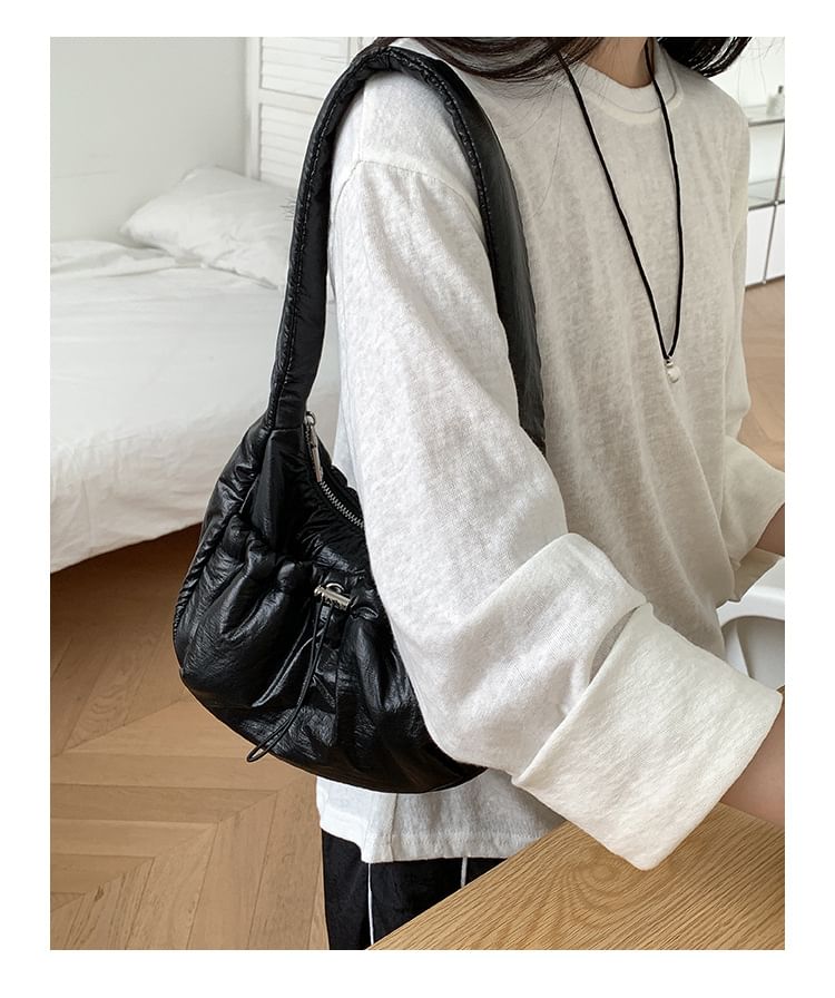 Plain Shoulder Bag Padded