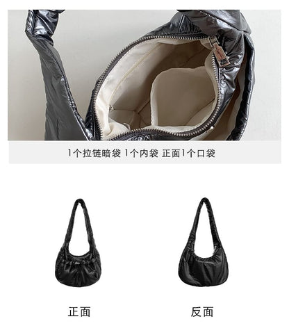 Plain Shoulder Bag Padded