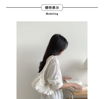 Plain Shoulder Bag Padded