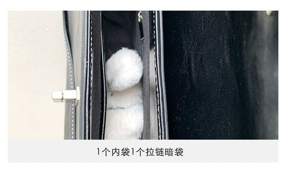 Bag Shoulder Leather Flap Faux