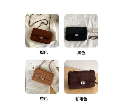 Flap Strap Crossbody Quilted Chain Bag