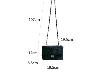 Flap Strap Crossbody Quilted Chain Bag