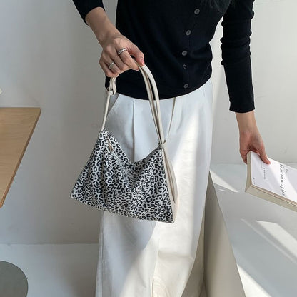 Crossbody Bag Print Faux Leather Leopard