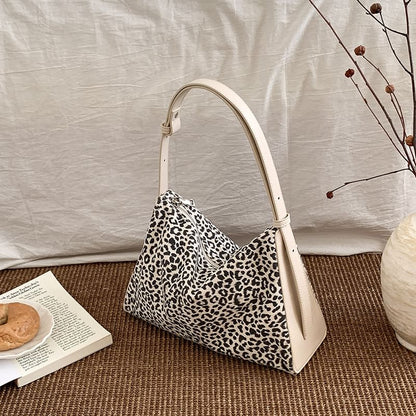 Crossbody Bag Print Faux Leather Leopard