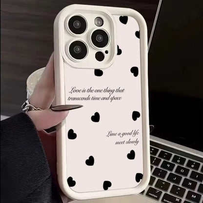 Heart Lettering Phone Case