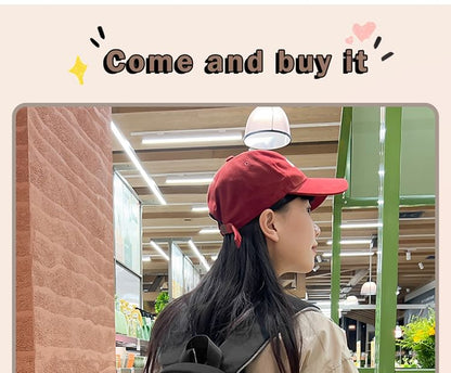 Applique Backpack / Set Lettering Charm Bag Nylon Buckled